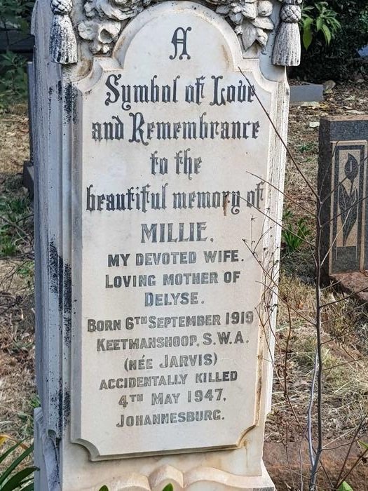 WALLACE Milly nee JARVIS 1919-1947