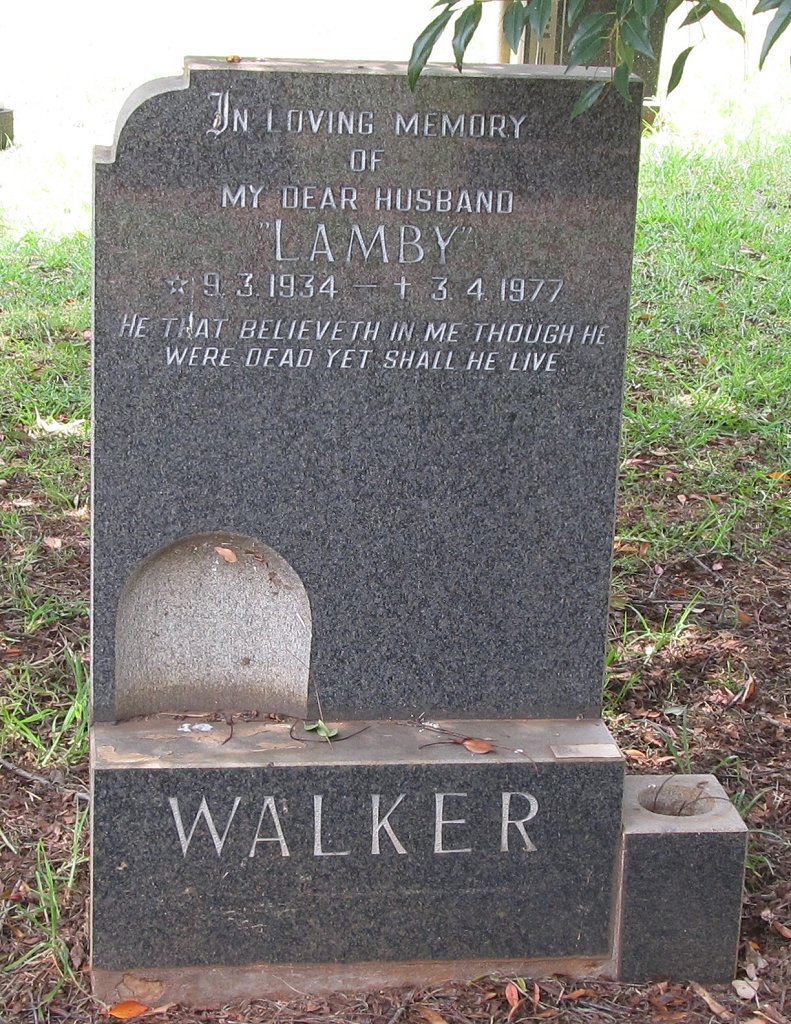 WALKER Lamby 1934-1977