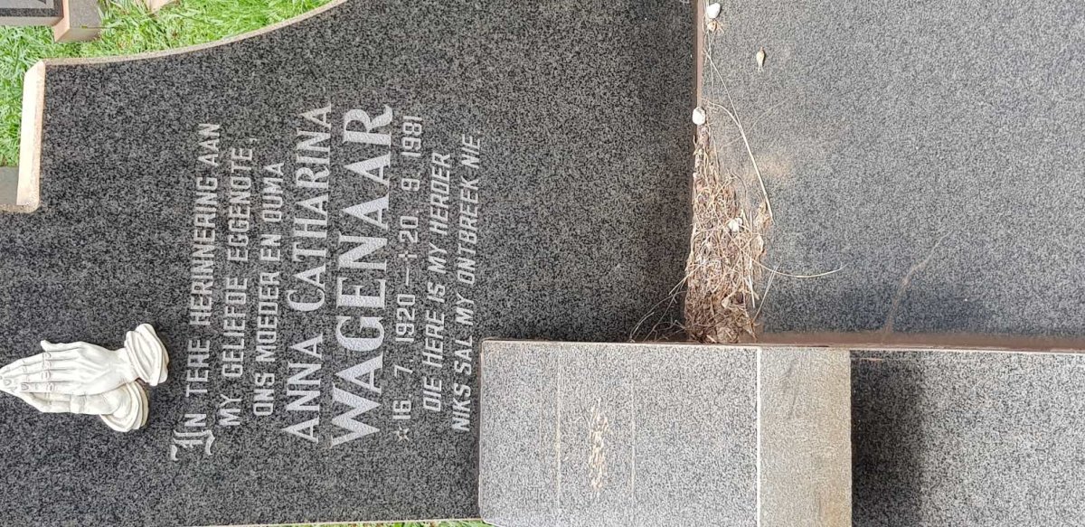 WAGENAAR Anna Catharina 1920-1981
