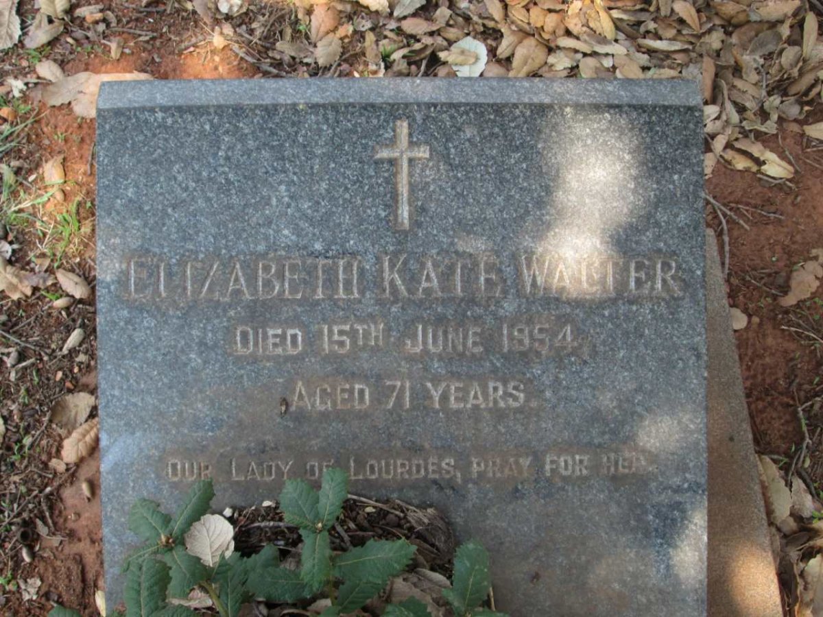 WALTER Elizabeth Kate -1954