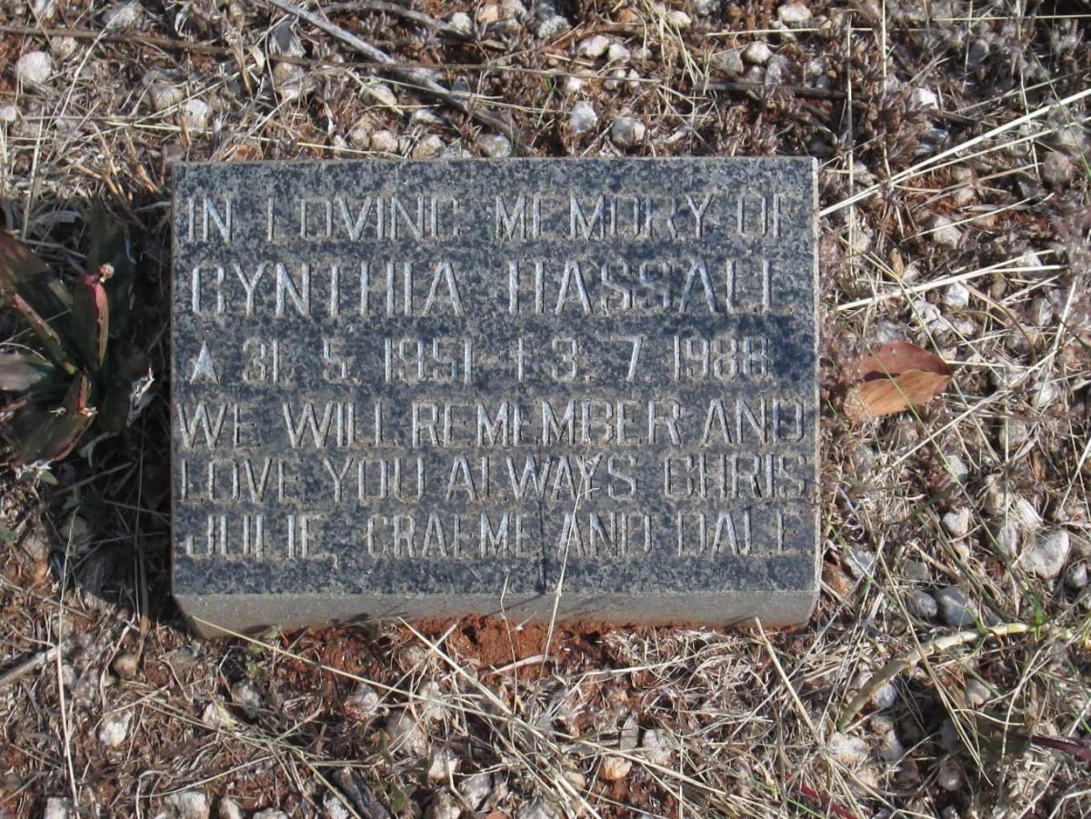 HASSALL Cynthia 1951-1988