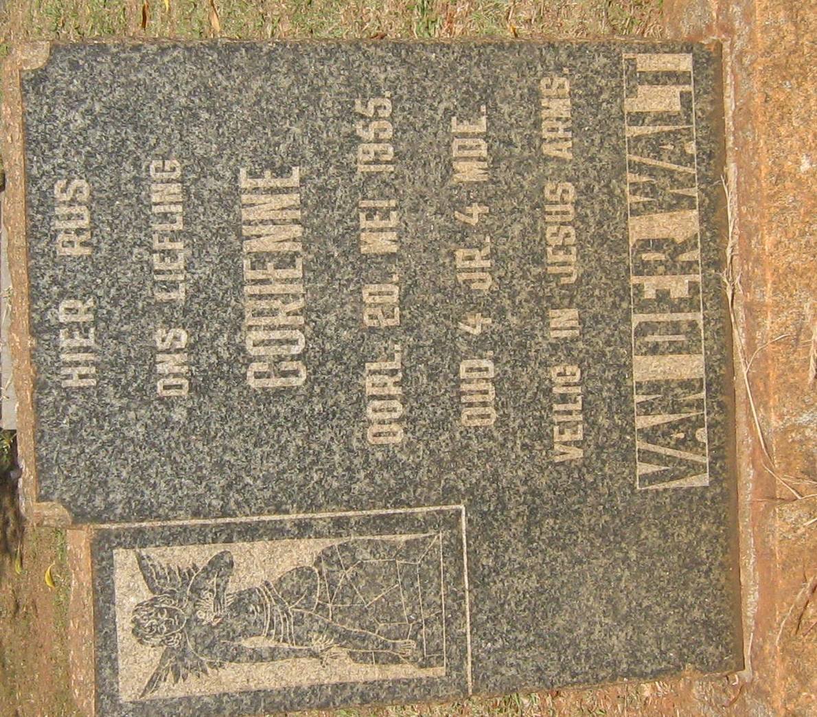 WALT Corrienne, van der -1955