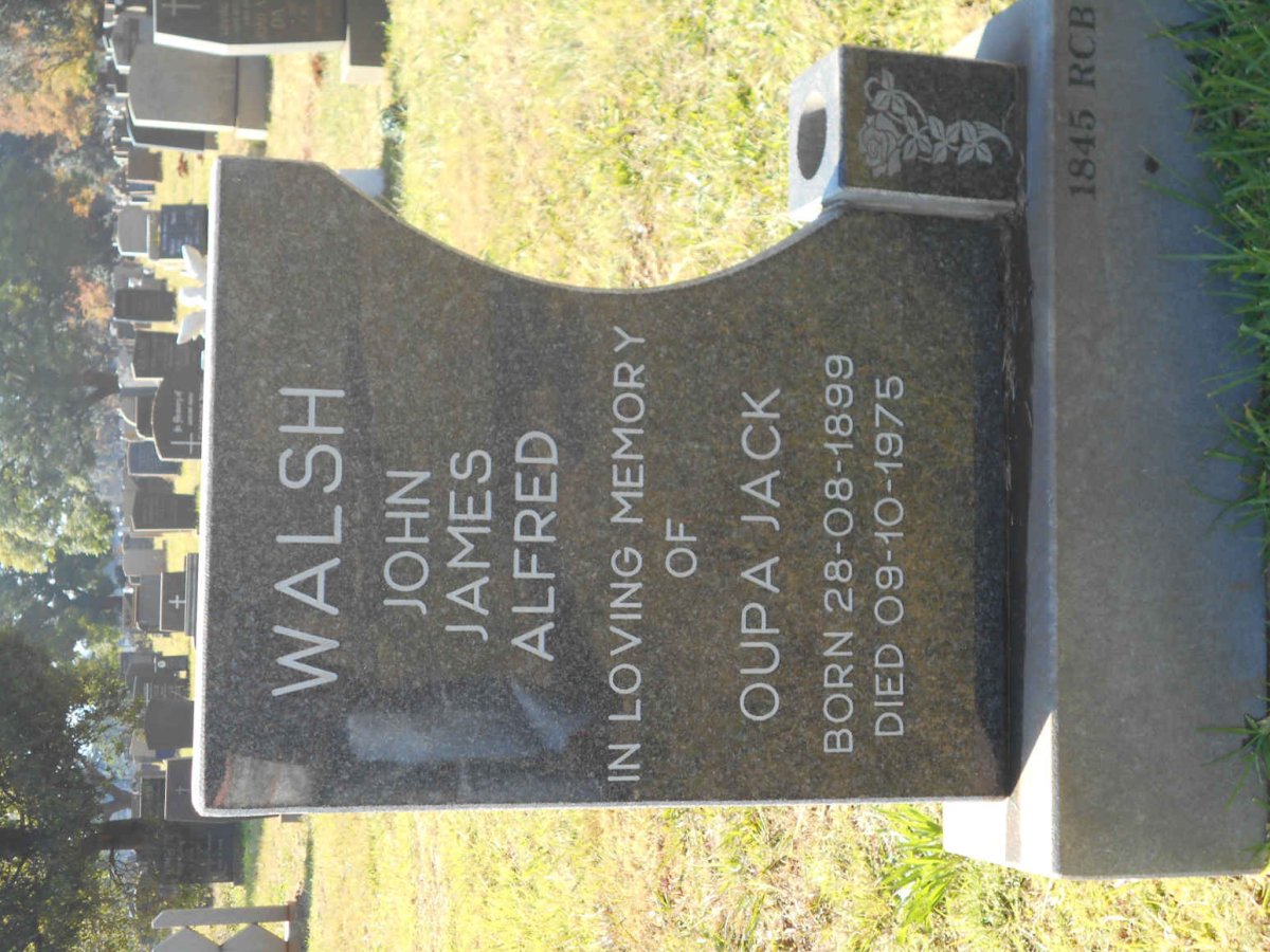WALSH John James Alfred 1899-1975