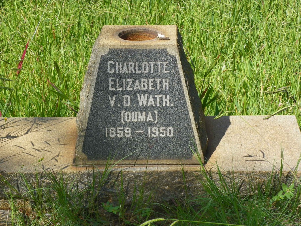 WATH Charlotte Elizabeth, v.d. 1859-1950