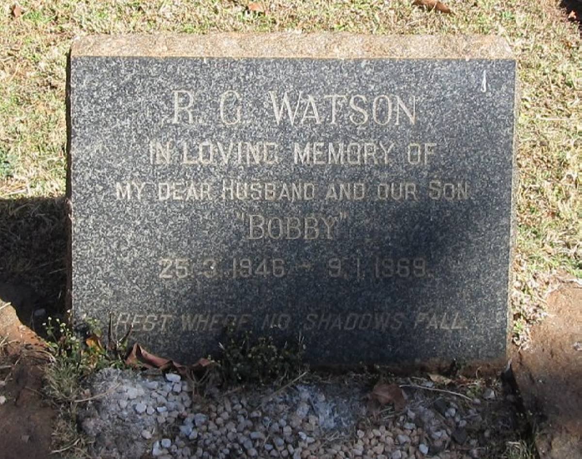 WATSON R.G. 1946-1969