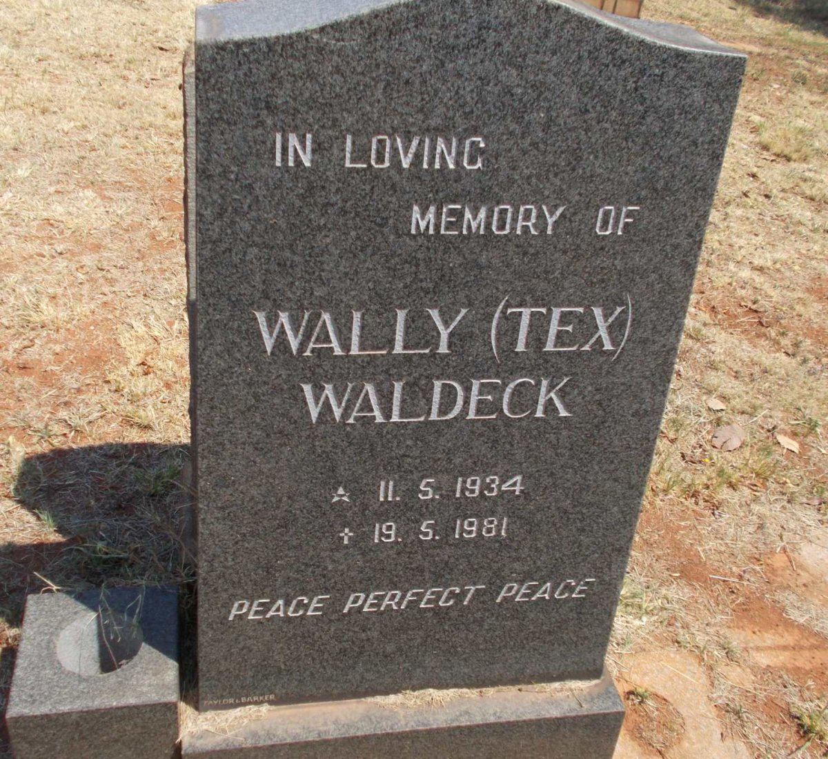 WALDECK Wally 1934-1981