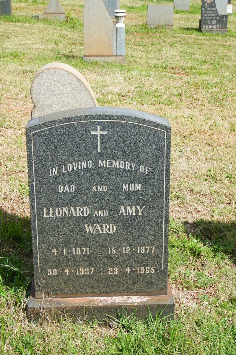 WARD Leonard 1871-1937 &amp; Amy 1877-1965