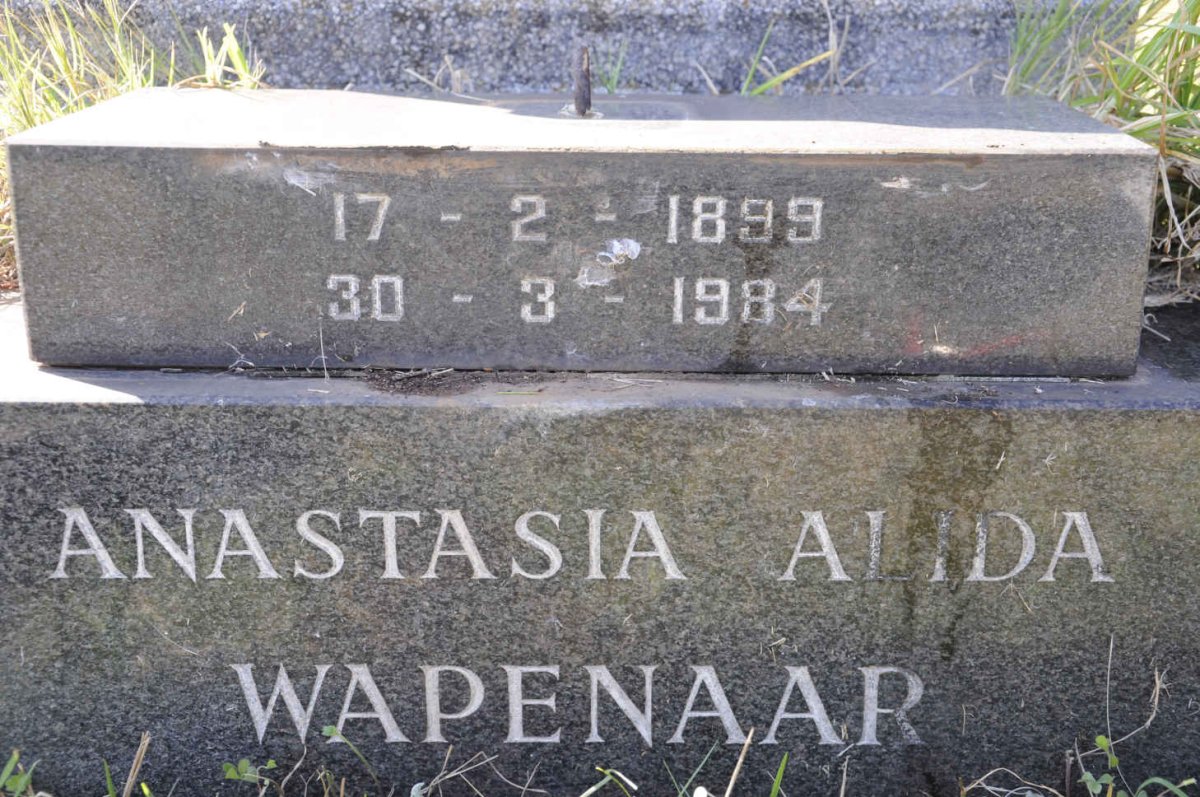 WAPENAAR Anastasia Alida 1899-1984