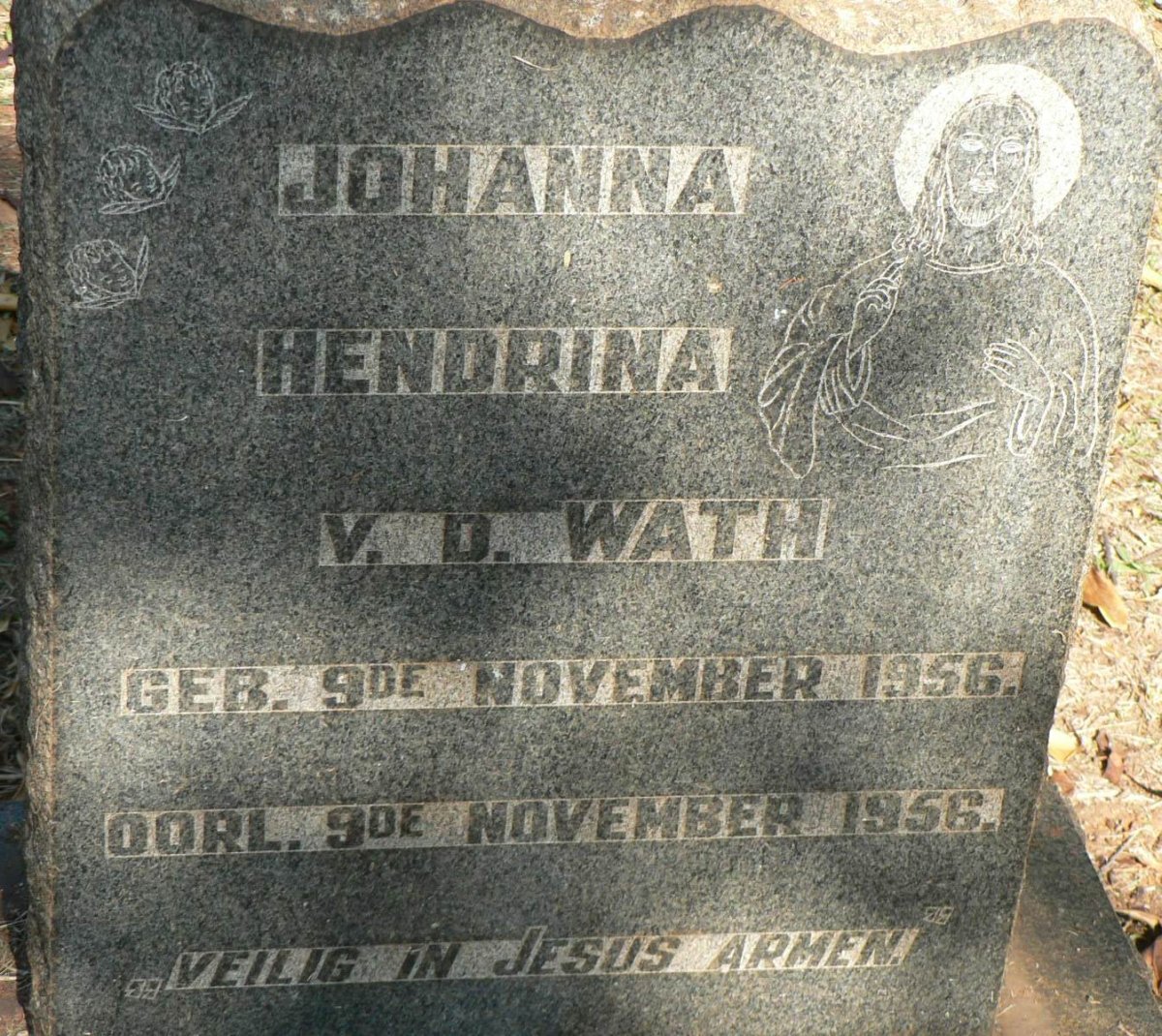 WATH Johanna Hendrina, v.d. 1956-1956