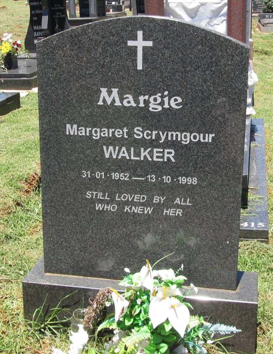 WALKER Margaret Scrymgour 1952-1998