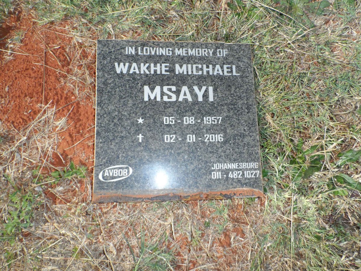 MSAYI Wakhe Michael 1957-2016
