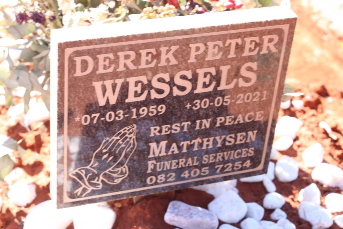WESSELS Derek Peter 1959-2021
