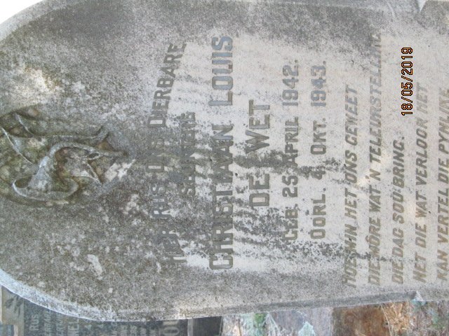 WET Christiaan Louis, de 1942-1943