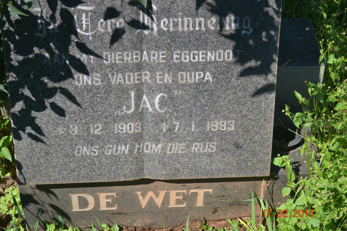 WET Jac, de 1903-1983