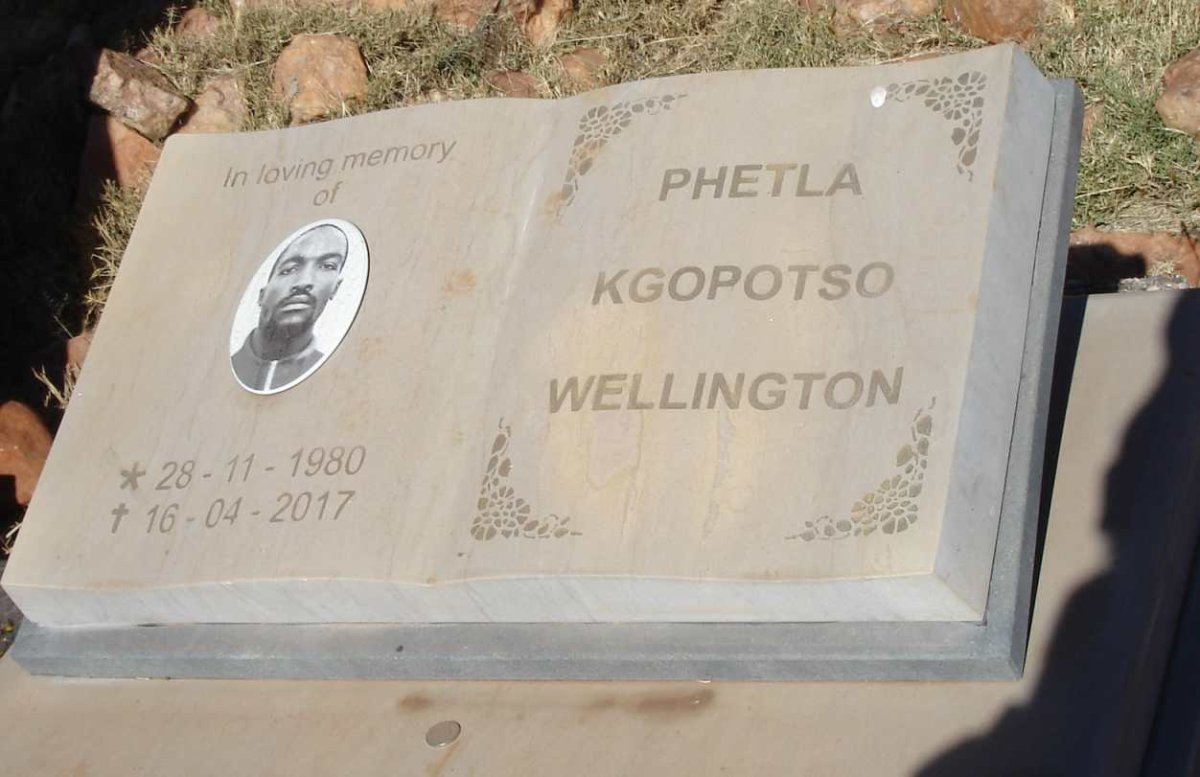 WELLINGTON Phetla Kgopotso 1980-2017