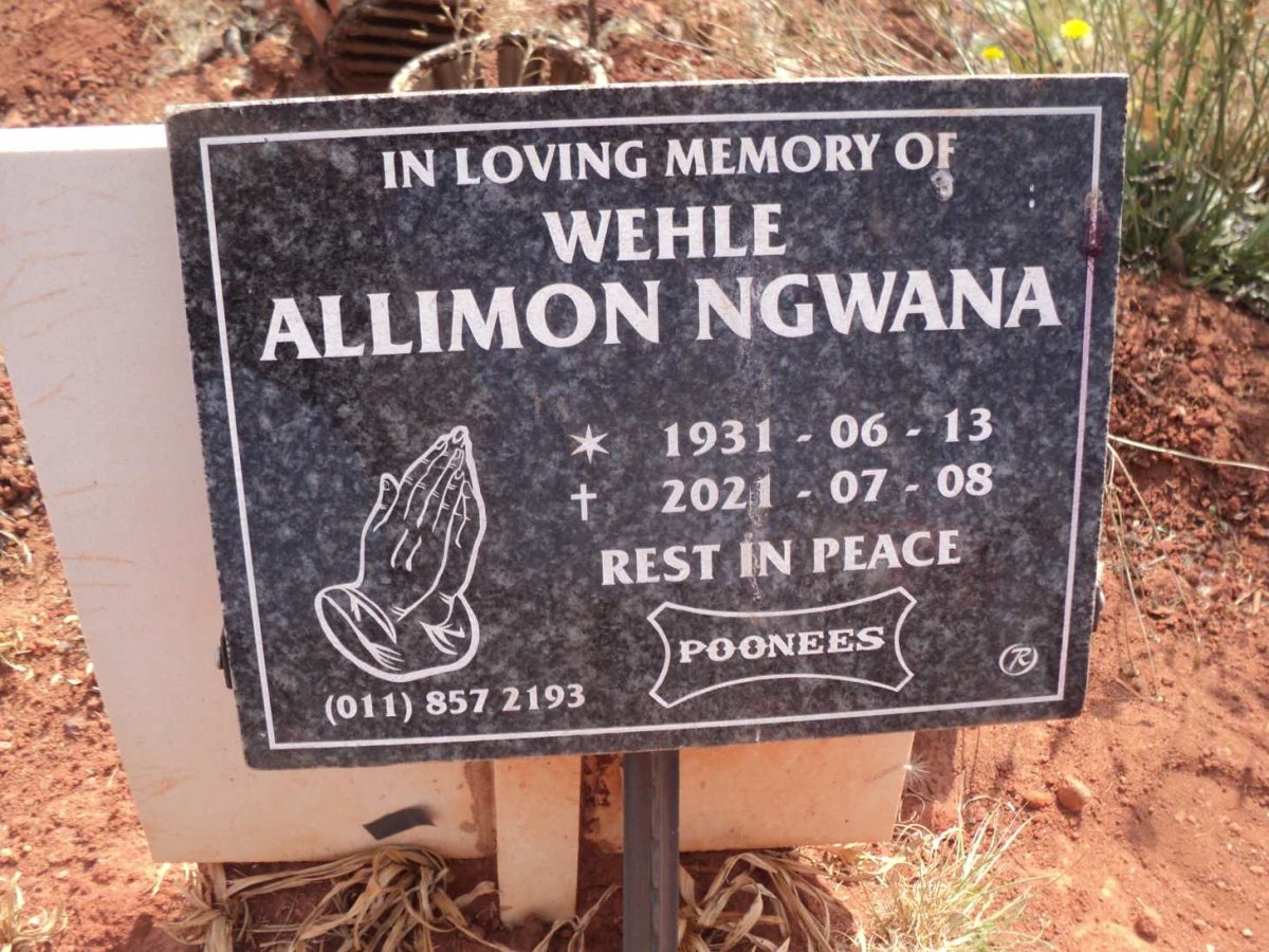 WEHLE Allimon Ngwana 1931-2021
