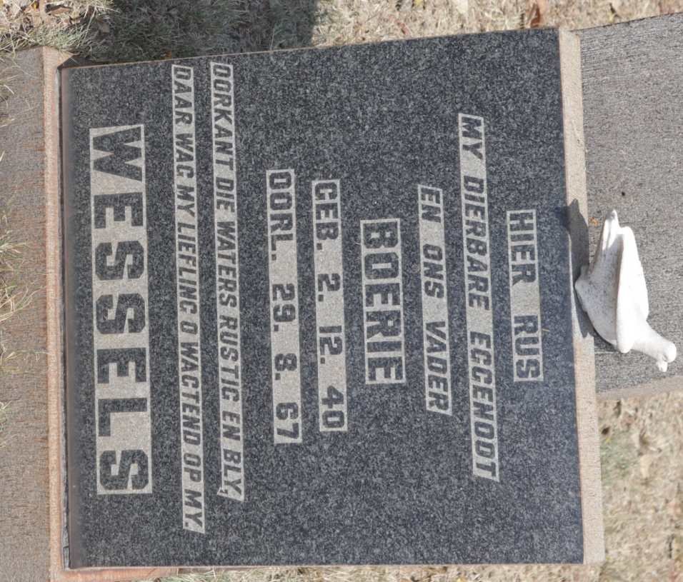 WESSELS Boerie 1940-1967