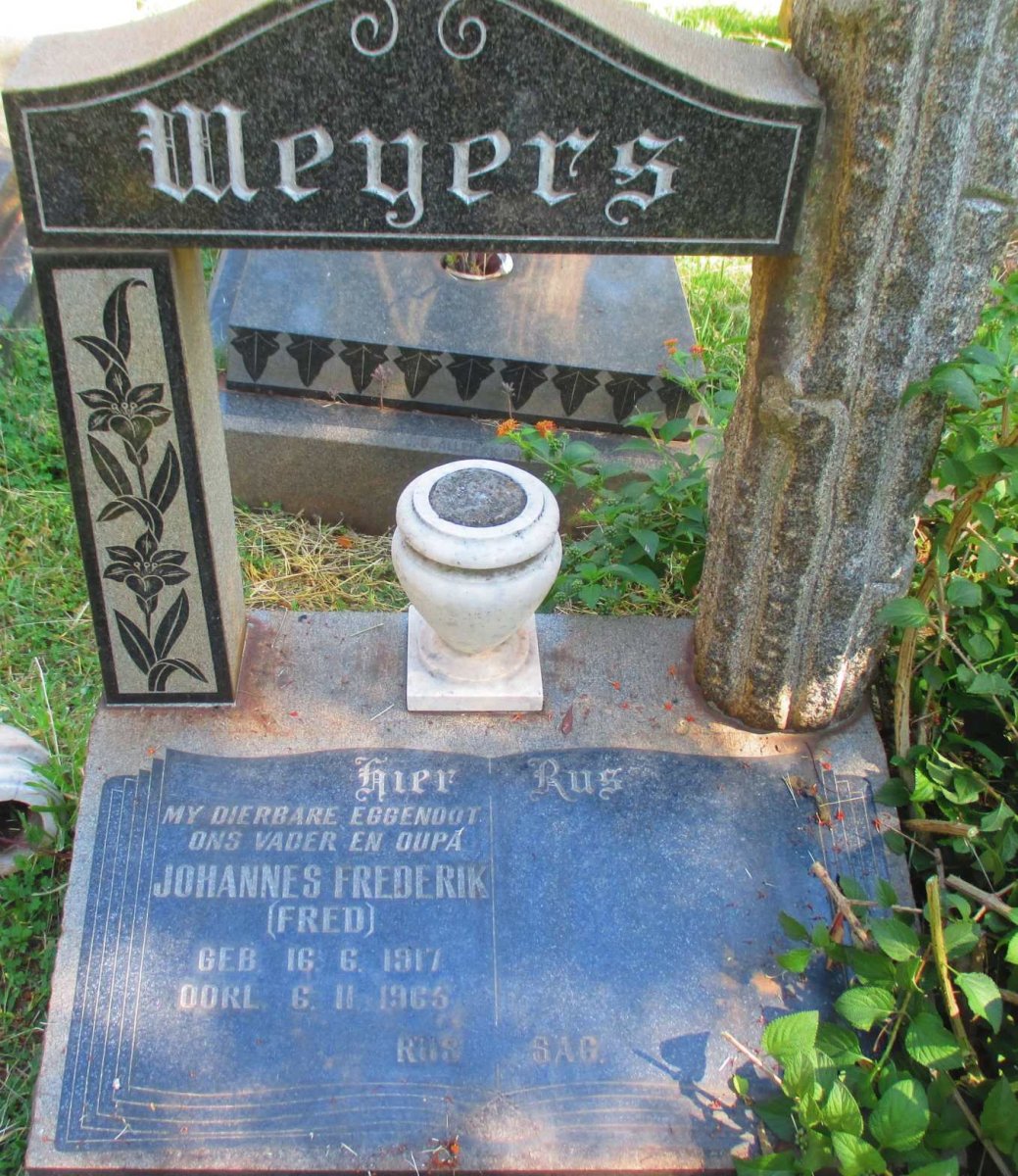 WEYERS Johannes Frederik 1917-1965