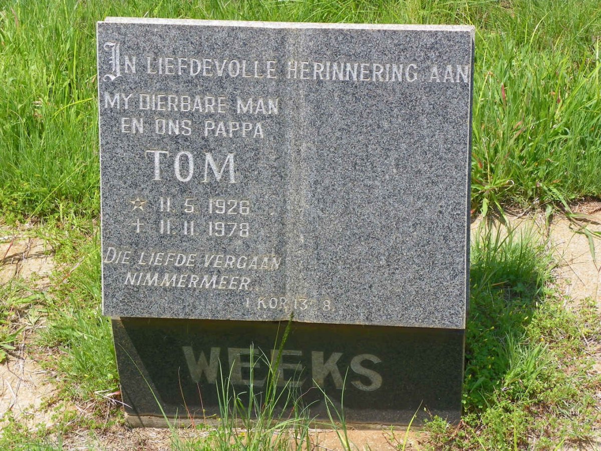 WEEKS Tom 1926-1978