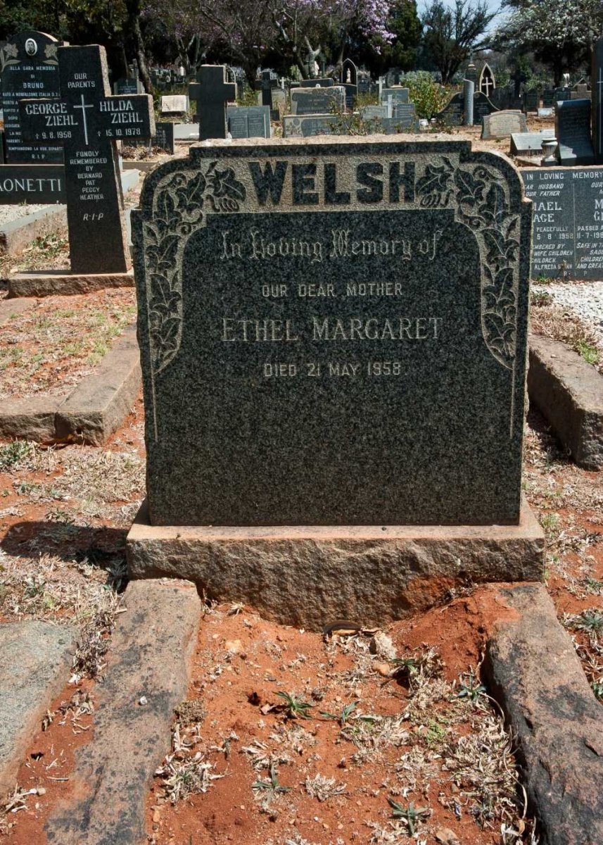WELSH Ethel Margaret -1958