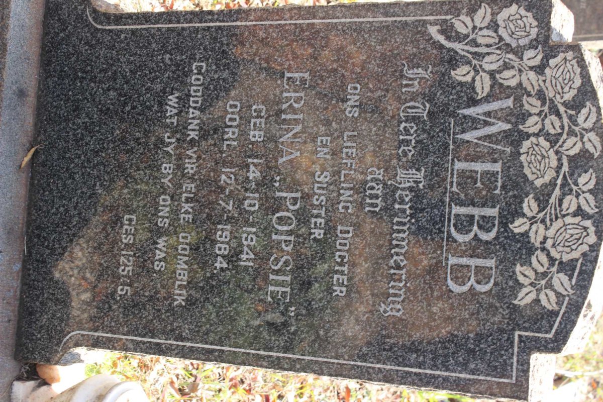 WEBB Erina 1941-1984