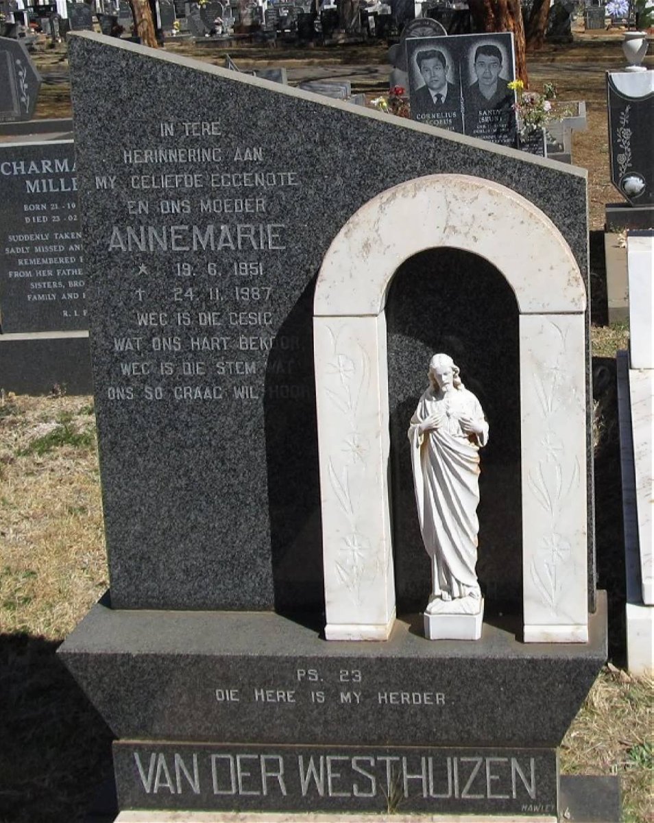 WESTHUIZEN Annemarie, van der 1951-1987 
