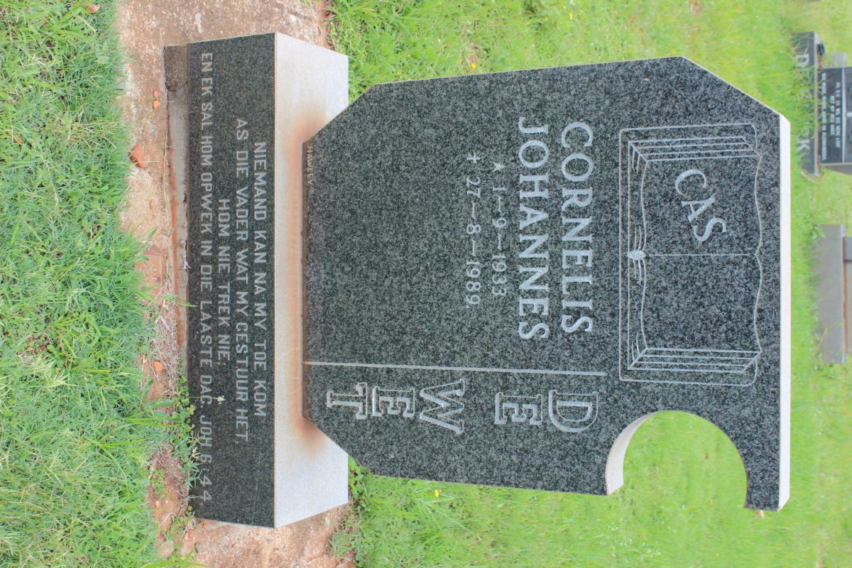 WET Cornelis Johannes, de 1933-1989