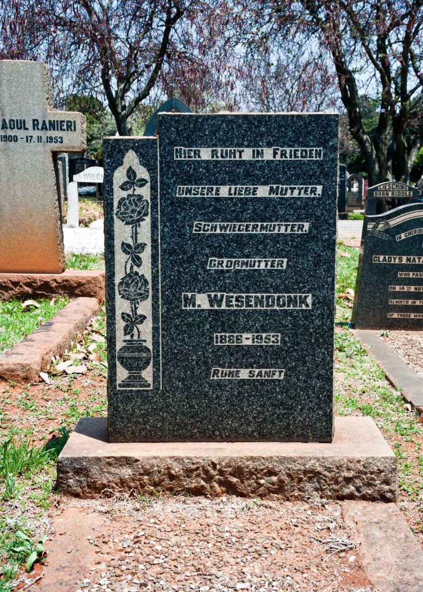 WESENDONK M. 1886-1953