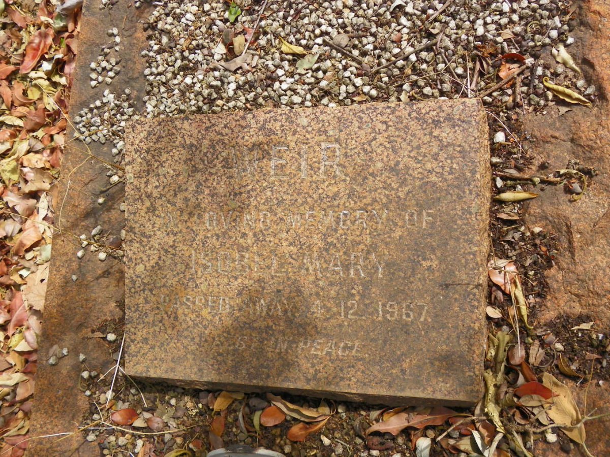 WEIR George Herbert 1871-1951 &amp; Isobel Mary -1967