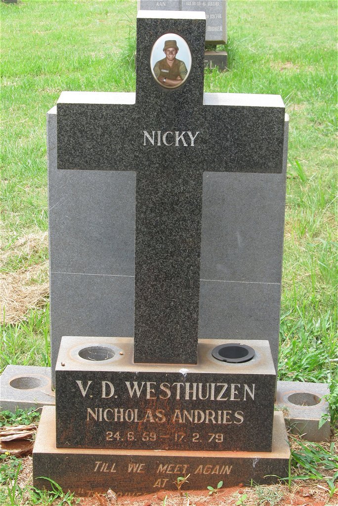 WESTHUIZEN Nicholas Andries, v.d. 1959-1979