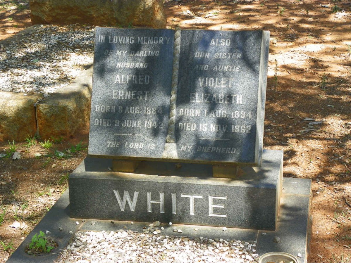 WHITE Alfred Ernest 1884-1942 :: WHITE Violet Elizabeth 1894-1962