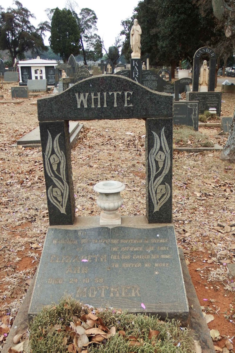 WHITE Elizabeth Ann -1959