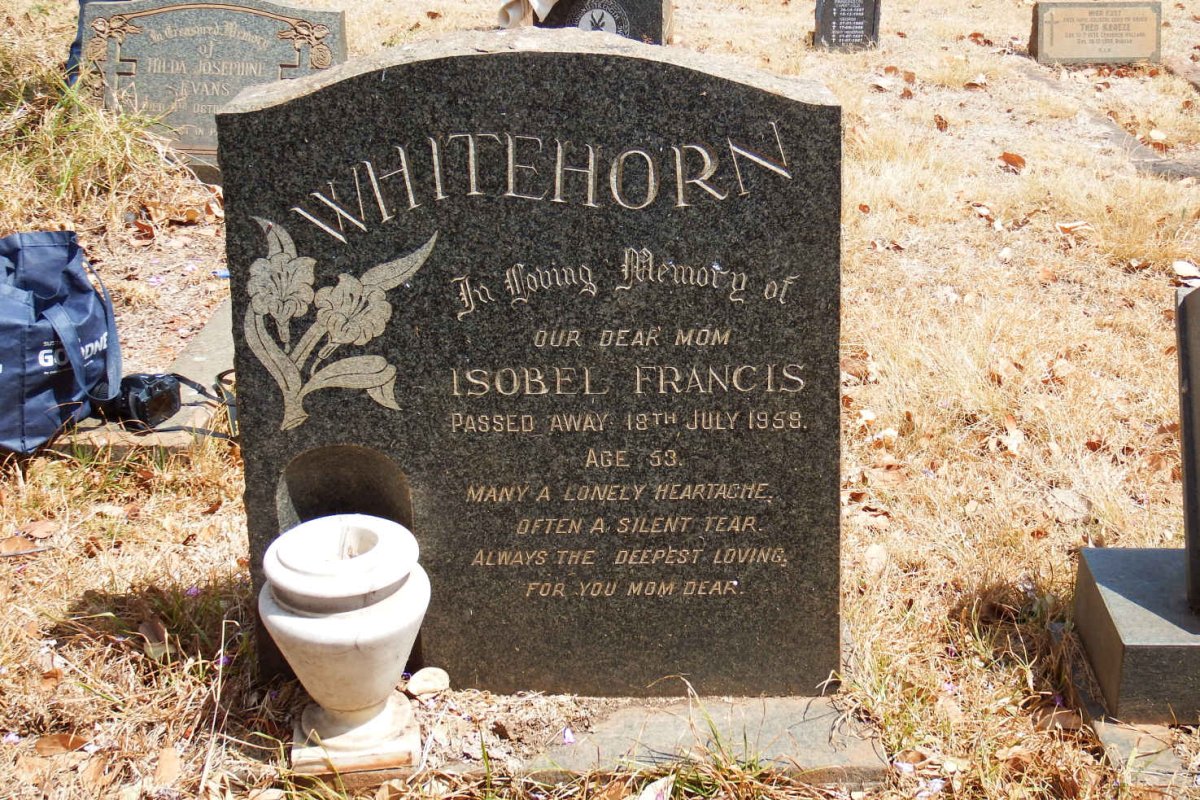 WHITEHORN Isobel Francis -1958