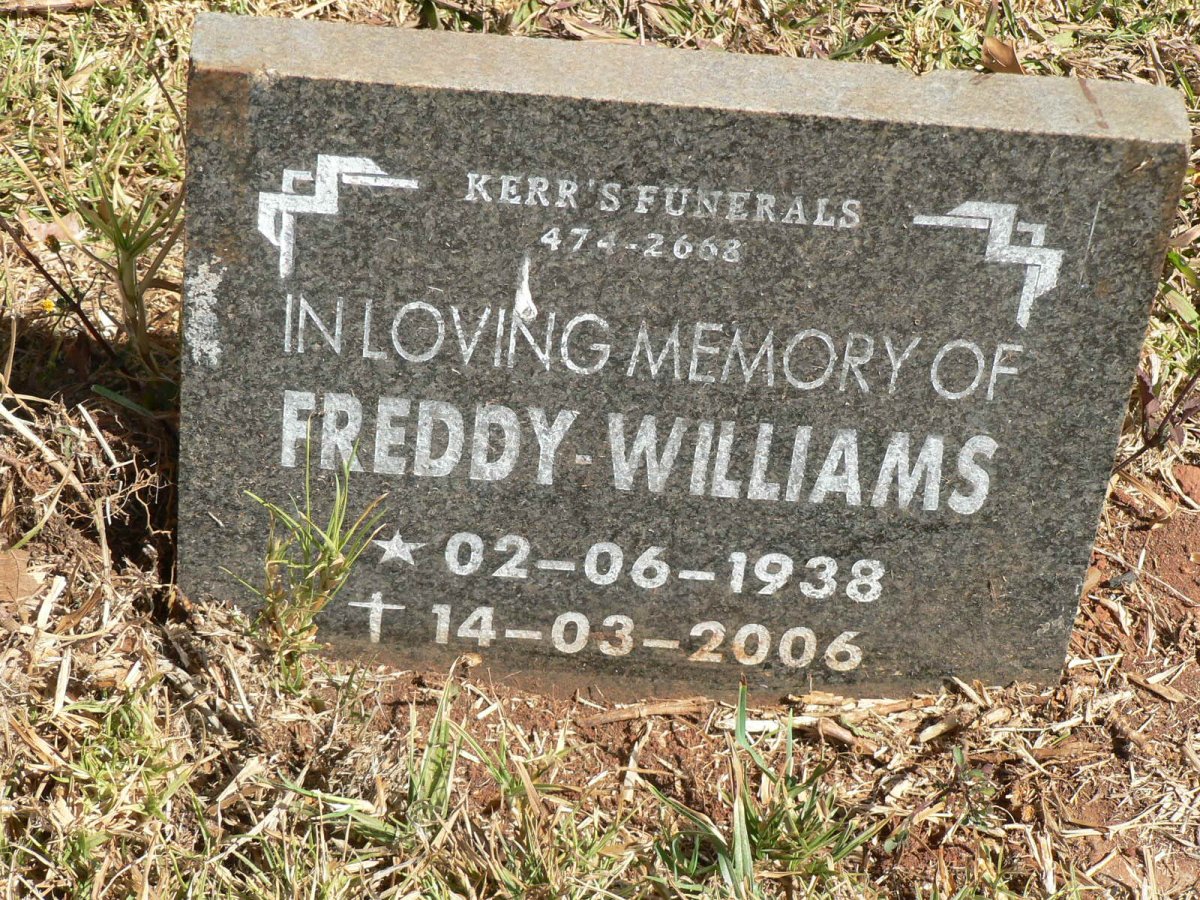 WILLIAMS Freddy 1938-2006