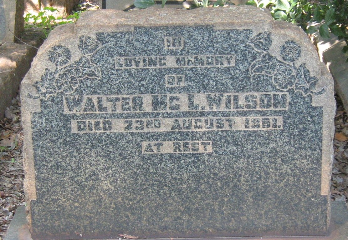 WILSON Walter Mc. L. -1951