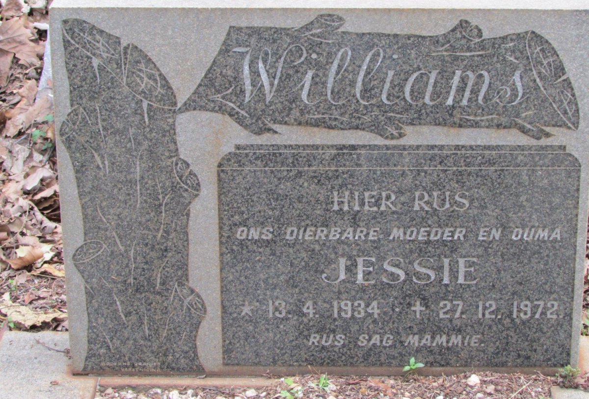 WILLIAMS Jessie 1934-1972