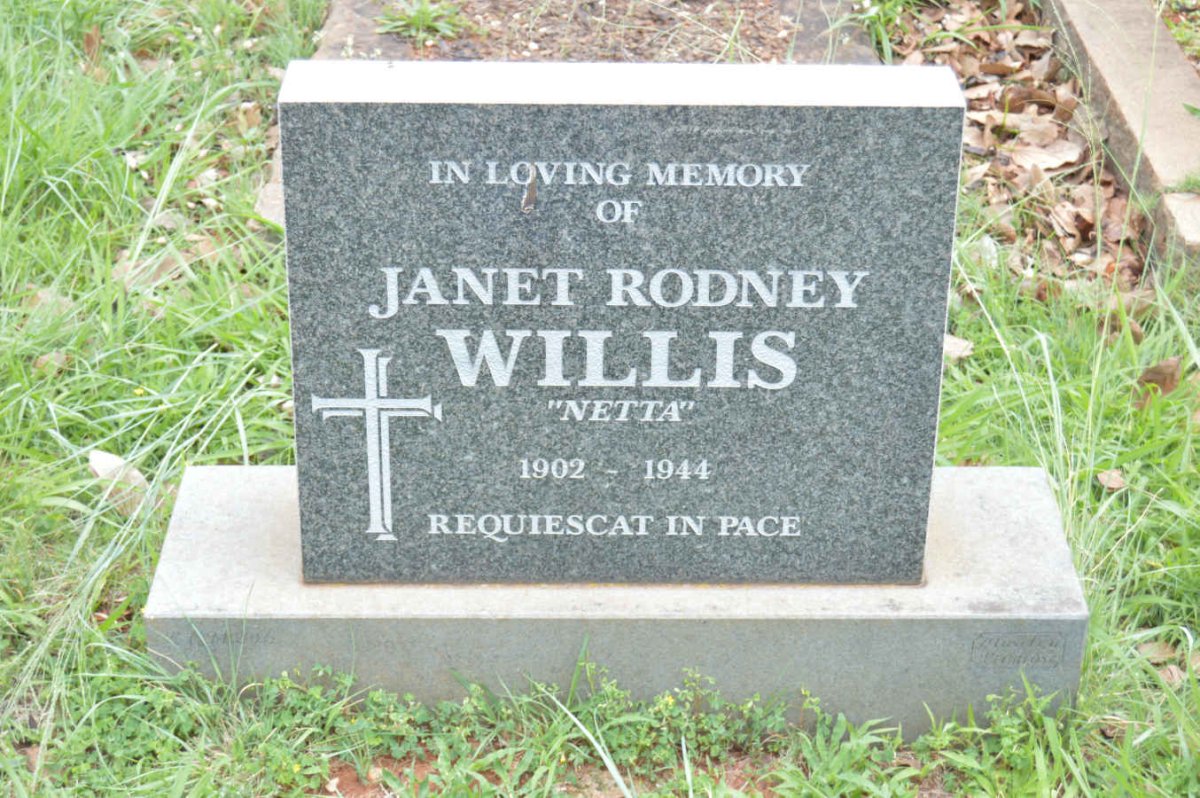 WILLIS Janet Rodney 1902-1944