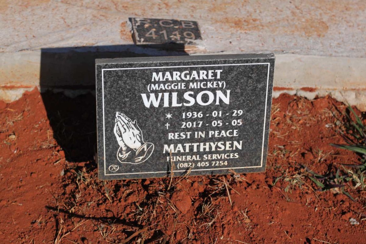 WILSON Margaret 1936-2017