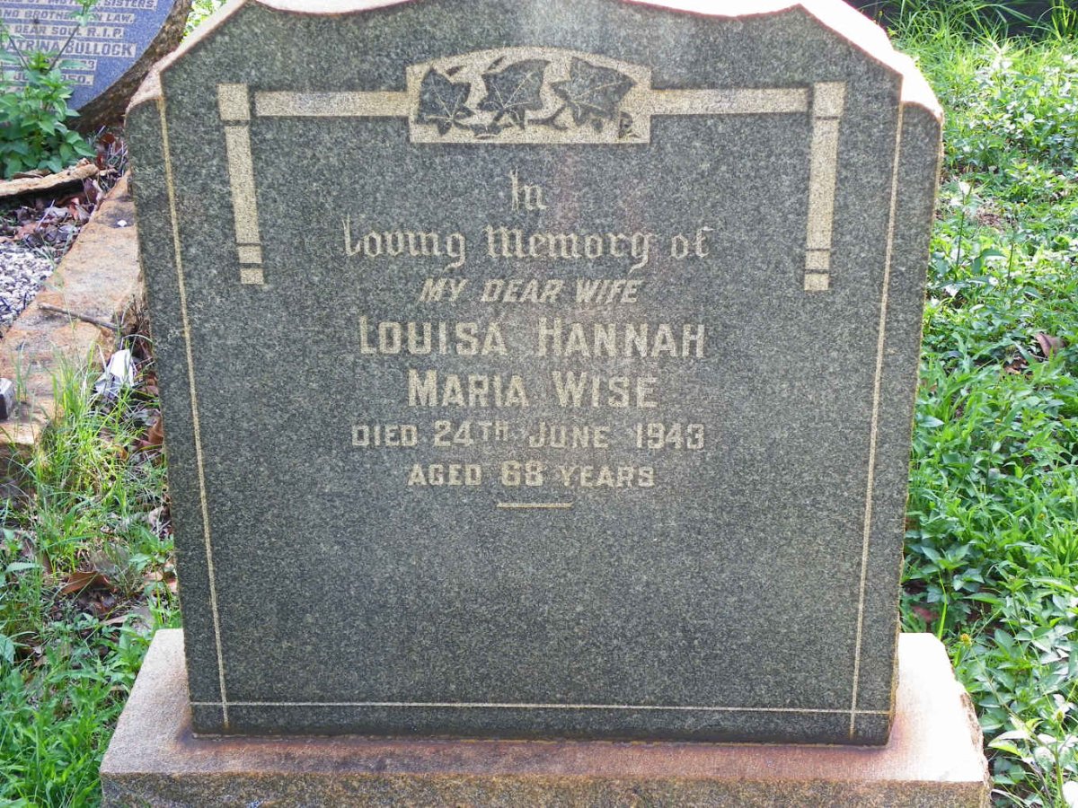 WISE Louisa Hannah Maria -1943