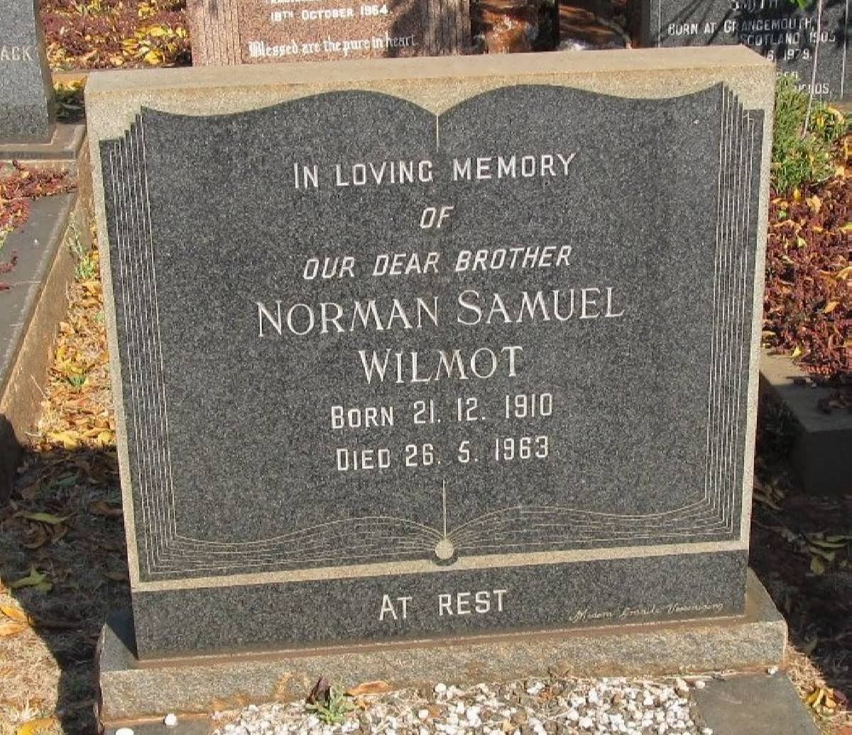 WILMOT Norman Samuel 1910-1963