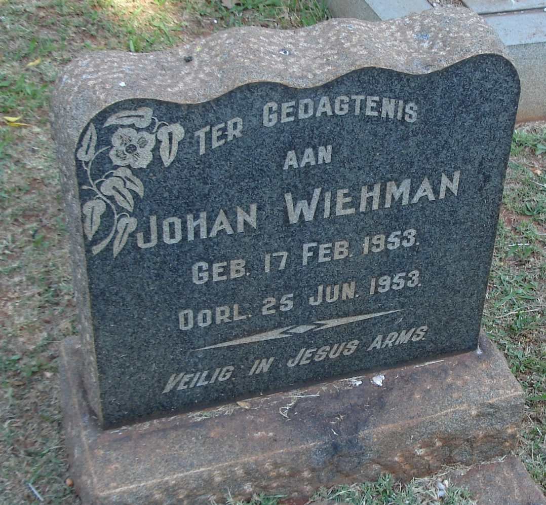 WIEHMAN Johan 1953-1953