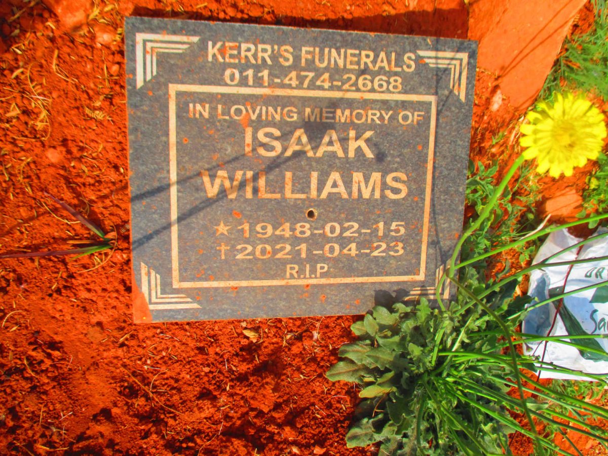 WILLIAMS Isaak 1948-2021
