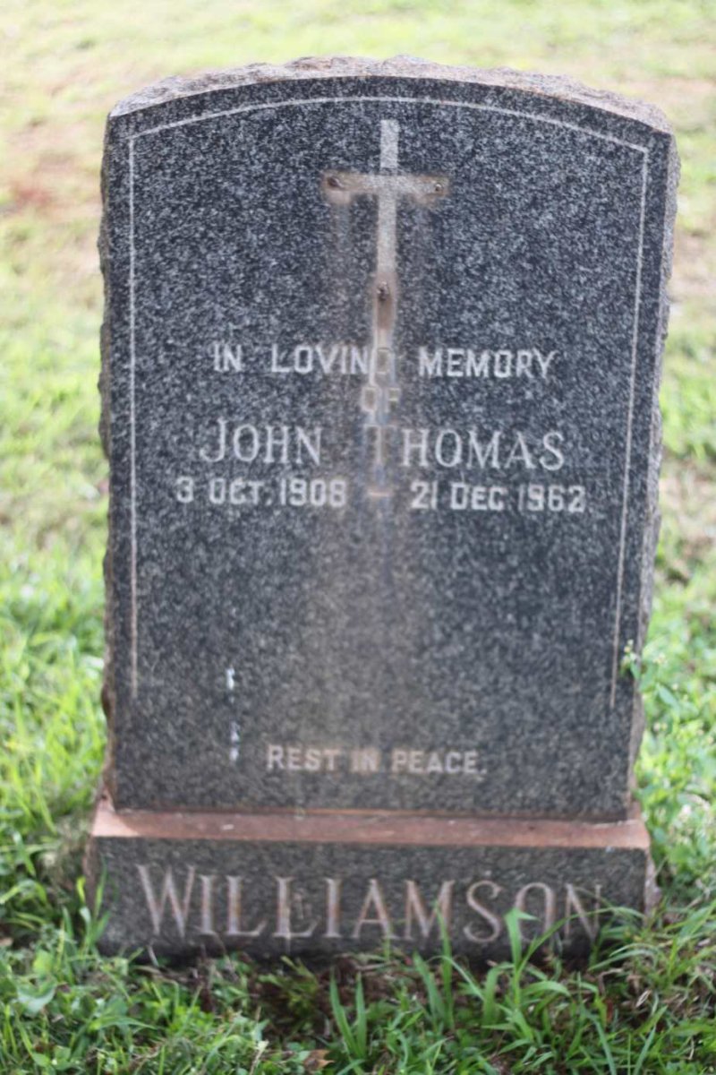 WILLIAMSON John Thomas 1908-1962