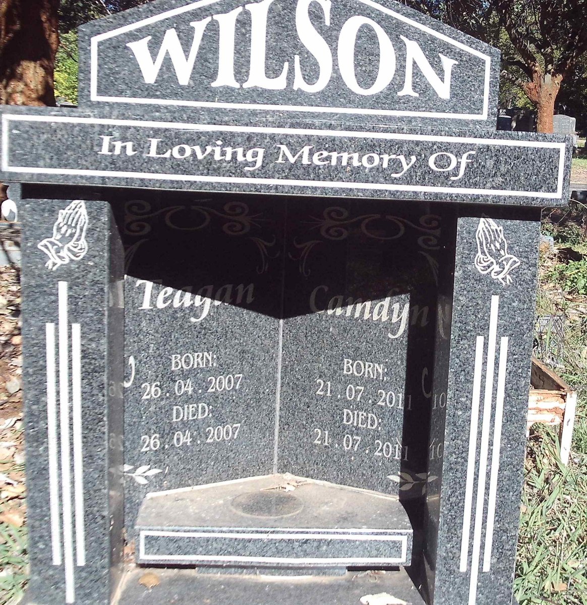 WILSON Teagan 2007-2007 :: WILSON Camdyn 2011-2011