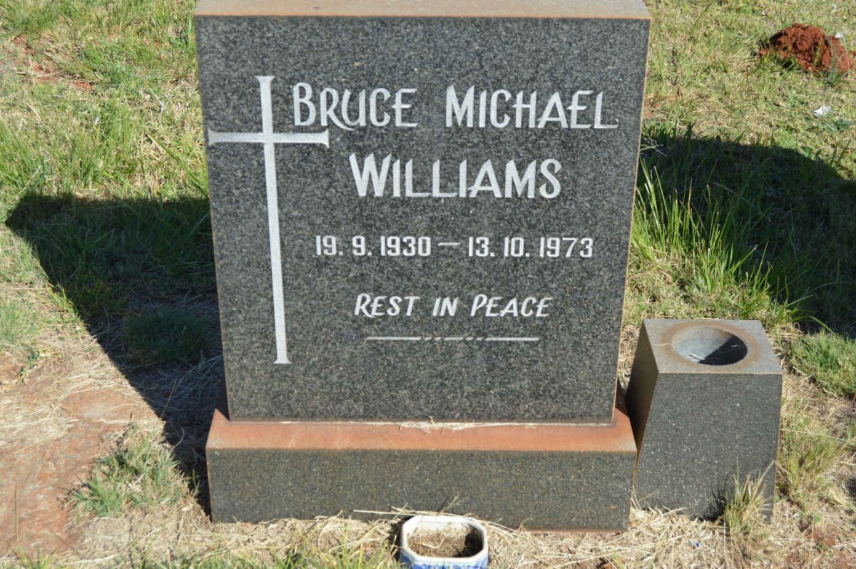 WILLIAMS Bruce Michael 1930-1973