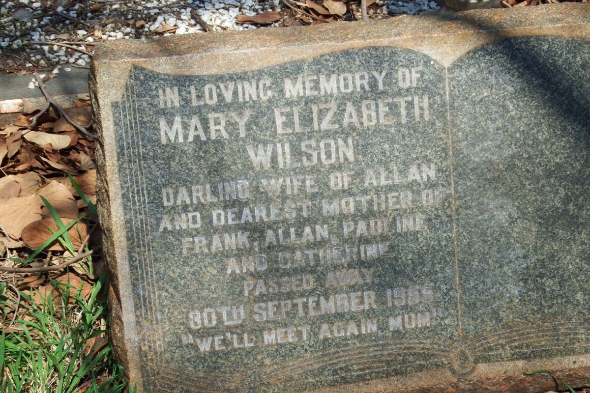 WILSON Mary Elizabeth  -1955