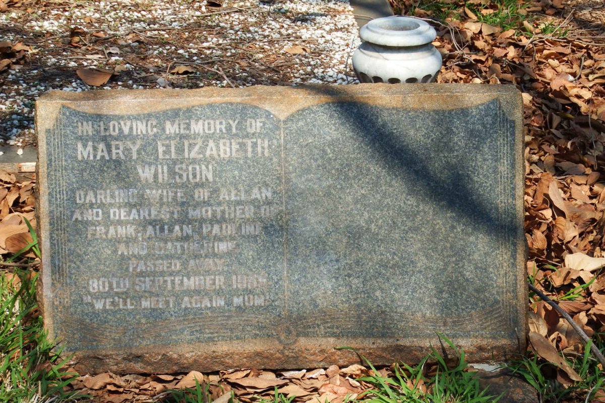 WILSON Mary Elizabeth  -1955