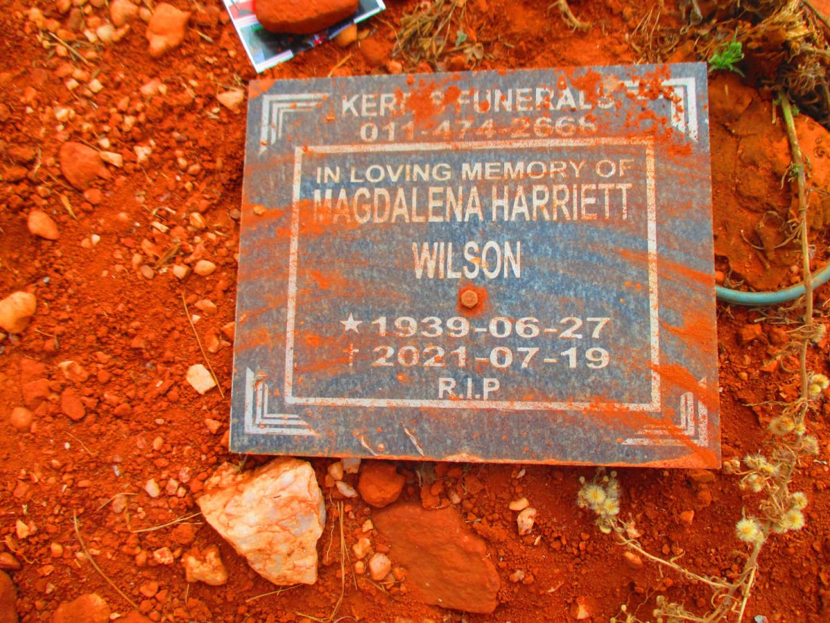 WILSON Magdalena Harriett 1939-2021