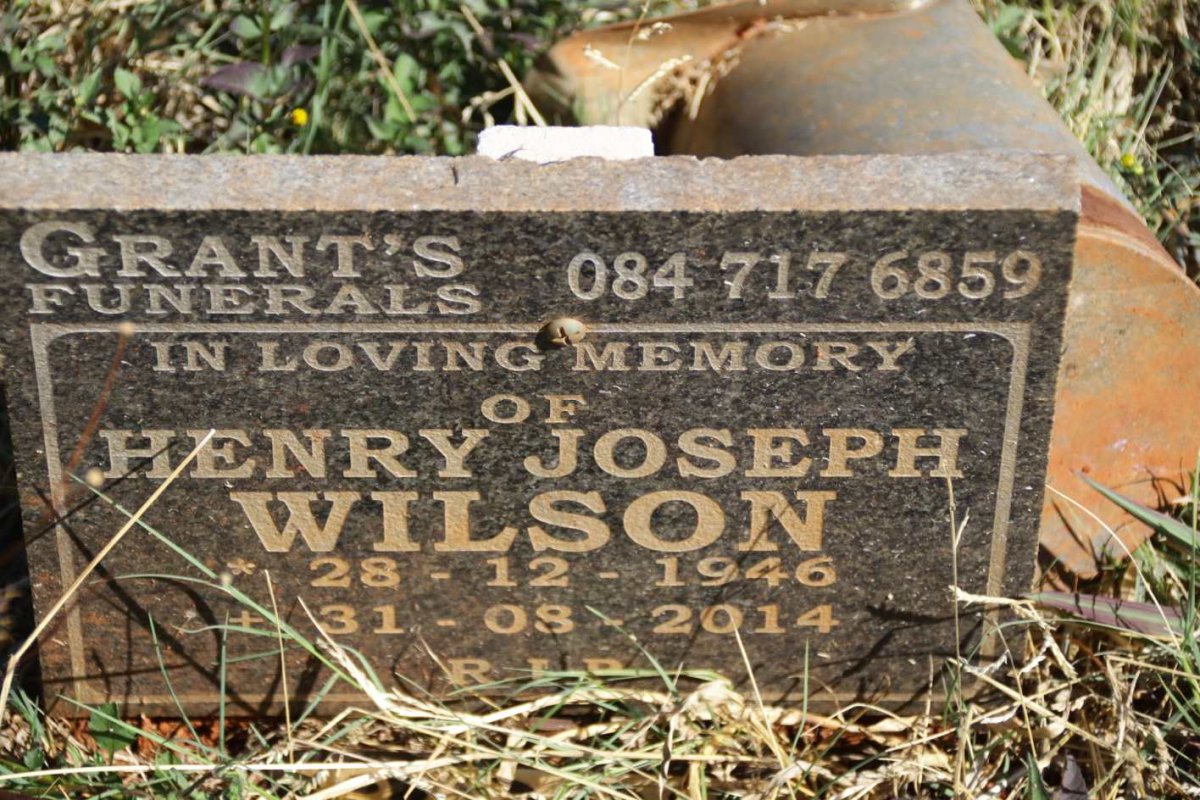 WILSON Henry Joseph 1946-2014