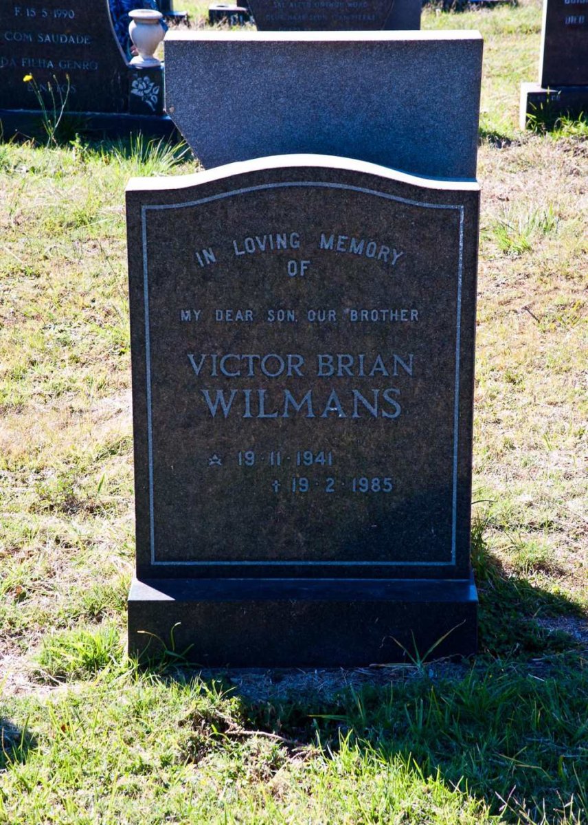 WILMANS Victor Brian 1941-1985